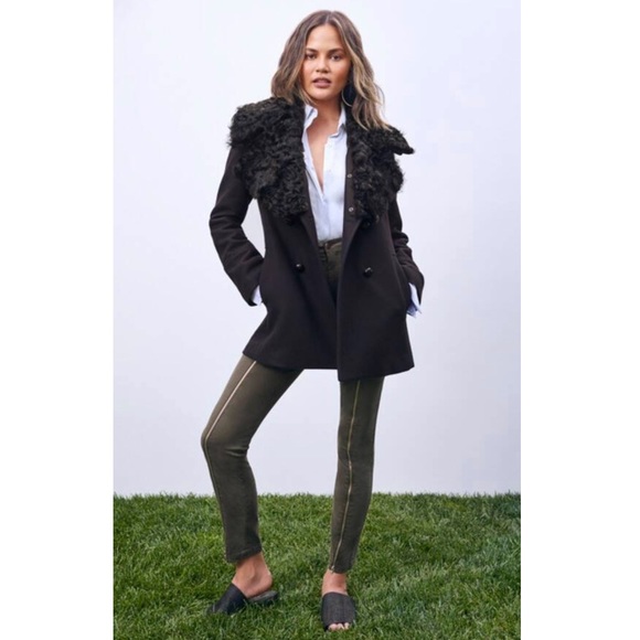 ALC Wilson Pea Coat with Removable Fur. - Picture 3 of 6